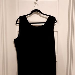 Chico's Size 3 Black Velet Tank Size 3 Chico's